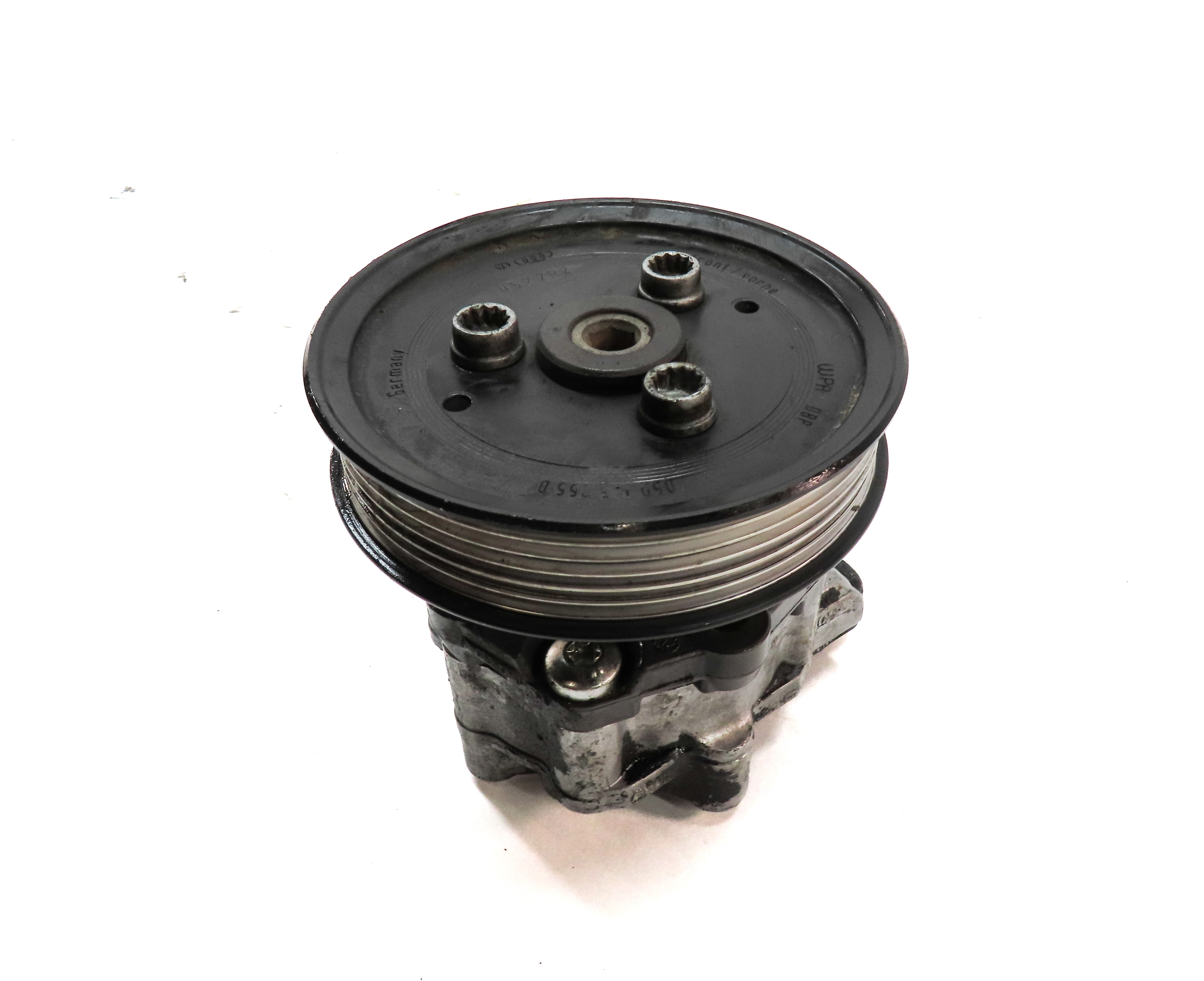 11-15 AUDI Q7 (4L) 3.0L CATA TURBO DIESEL ENGINE - POWER STEERING OIL FLUID PUMP — exact item pictured